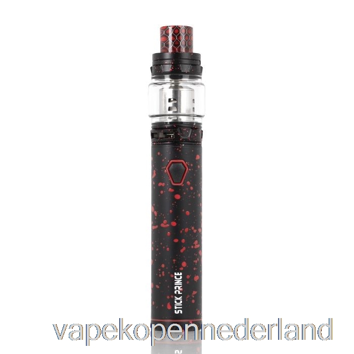 Vape Nederland Smok Stick Prins Kit - Pen-stijl Tfv12 Prins Zwart Met Rode Spray